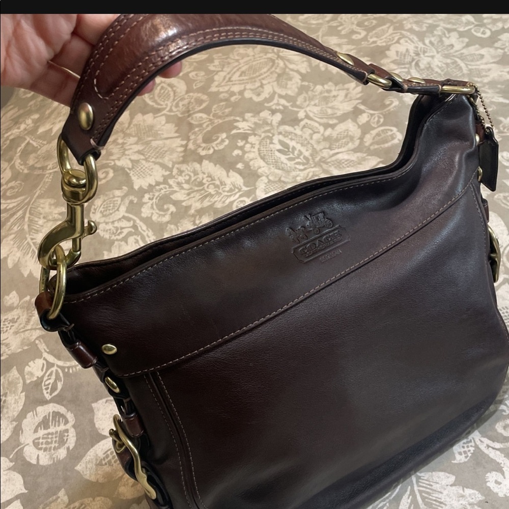 Coach brown leather purse